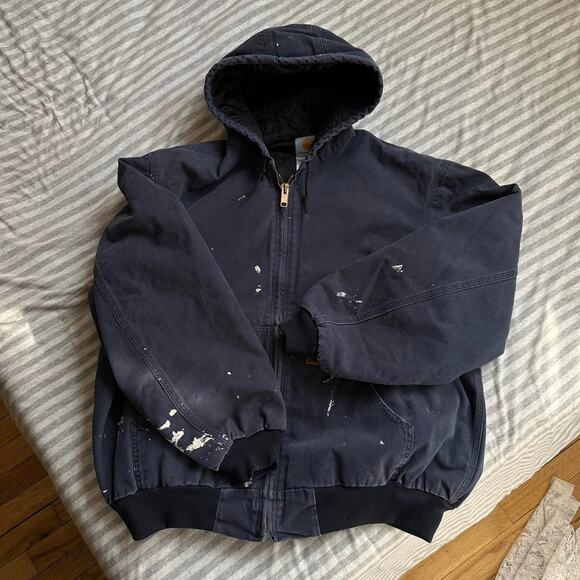 Vintage Oversized Painter Carhartt Hooded J280 Work Jacket - Picture 4 of 8